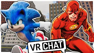 Movie Sonic Meets The Flash In VRCHAT!!