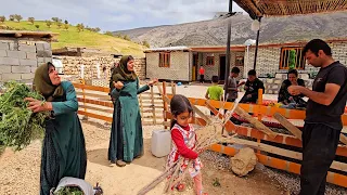 #rurallife  👨‍🎓🧑🏻‍🏫After completing the homework,📚📝the students help the elders in building the barn