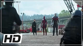 Deadpool, Coloso y N.T.W v.s Ajax y Angel Dust / Clip 1 Latino | Deadpool (2016)