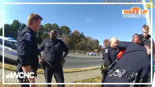 CMPD officer suspended after bodycam video released