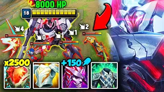 I TURNED MORDEKAISER INTO A RAID BOSS BIGGER THAN TURRETS! (OVER 8000+ HEALTH)