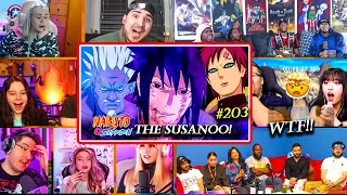 🔥Sasuke Vs Raikage ⚡Sasuke's Susano!! 😈Shippuden 203 REACTION MASHUP 疾風伝 海外の反応