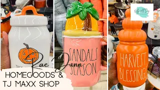 HOMEGOODS & TJ MAXX SHOP WITH ME FOR RAE DUNN, RAE DUNN HUNTING, FALL, HALLOWEEN, HOME DECOR & MUGS