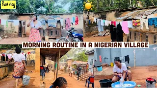RAW VLOG; UNEDITED 6:00AM MORNING ROUTINE IN A TYPICAL VILLAGE
