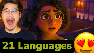 Reaction to We Don't Talk About Bruno in 21 Languages (From Encanto)