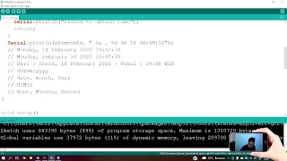 NTP ESP32 ( Network Time Protocol ) - Universitas STEKOM Kuliahnya Menyenangkan