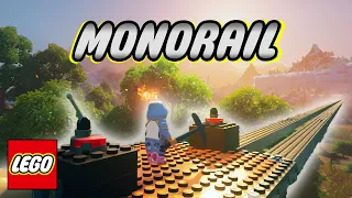 How To Build A Monorail In Lego Fortnite (Best Blast Powder Farm)