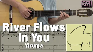 River Flows in You / Yiruma (Guitar) [Notation + TAB]