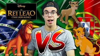 PORTUGAL vs. BRASIL - MÚSICAS DO REI LEÃO DA DISNEY!!!