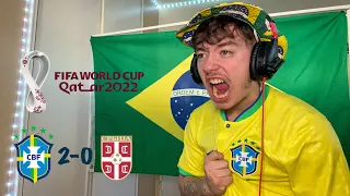 BRAZIL 2-0 VS SERBIA LIVE REACTION! (RICHARLISON INSANE GOAL)