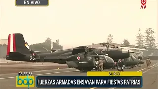 Surco: así se preparan las Fuerzas Armadas y PNP para la Gran Parada Militar