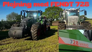 FENDT 728 på 🇩🇰Dansk🇩🇰 Jord!!! Pløjning med Kuhn Plov