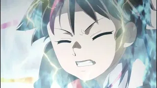 Yashahime - Setsuna and Moroha help pull out the Tenseiga (dub)