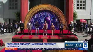 'Avengers' Stars Celebrate Handprint Ceremony in Hollywood