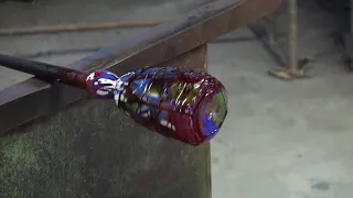 Making Murano Glass Millefiori Drinking Glass