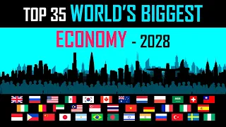 Top 35 World's Biggest Economy - 2028 Projected GDP