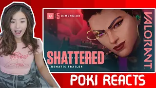 Pokimane Reacts To SHATTERED // Episode 5: DIMENSION Cinematic - VALORANT