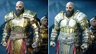 All Pre-Order & Digital Deluxe DLC Outfits (Darkdale and Risen Snow Pack) - God of War Ragnarok
