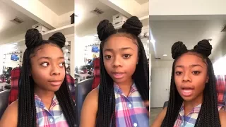 Skai Jackson | Instagram Live Stream | 15 December 2017