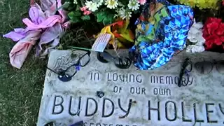 Buddy Holly gravesite, Lubbock, Texas.