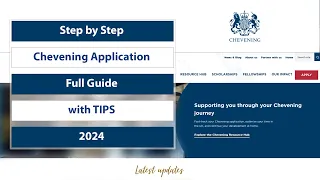 How To Fill The Chevening Scholarship Application Form 2024 | Step by Step Guide