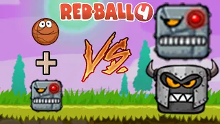 Red Ball 4 Bomb Box & Basket Ball Vs Bomb Boss & Taran Boss in All Battle Maps
