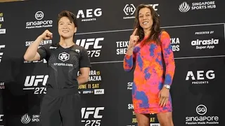 Zhang Weili vs. Joanna Jędrzejczyk - Media Day Staredown | UFC 275