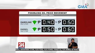 May inaasahang malaking oil price rollback sa susunod na linggo | 24 Oras Weekend