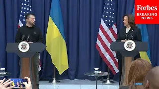 VP Kamala Harris, Ukrainian President Zelensky Urge U.S. Congress To Pass More Aid For Ukraine