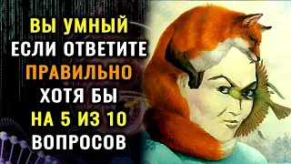 Викторина на знания! НАСКОЛЬКО ВЫ УМНЫЙ? Тест на эрудицию