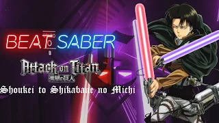 Oculus Quest | Beatsaber | Attack on Titan Season 3 Part 2 op | Shoukei to Shikabane no Michi