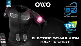 OWO Electric Stimulation Haptic Shirt! Best of VR at CES 2022 - Between Realities