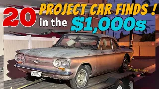 Top 20 Classic Cars Under $2,000 – 50s and 60s Projects On Sale!