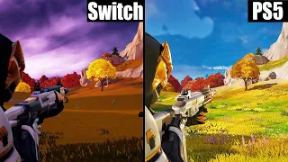 Nintendo Switch vs. PlayStation 5 Comparison | Fortnite Chapter 4