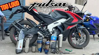 Best Full system Exhaust for pulsar RS 200 too loud