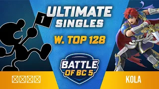 ミーヤー (Mr. Game & Watch) vs Kola (Roy) - Ultimate Singles Winners Top 128 - Battle of BC 5