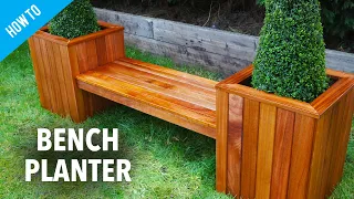 How to build a garden bench with planters