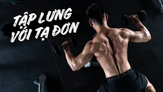 TẬP TO LƯNG chỉ với tạ đơn | Dumbbell Back Workout | SHINPHAMM