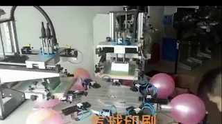 Semi auto rotary screen printing machine for balloons