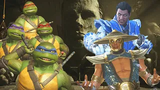 Teenage Mutant Ninja Turtles Meet Mortal Kombat Characters - Raiden & Sub-Zero