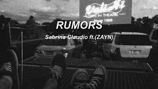 Rumors - Sabrina Claudio ft. ZAYN (lyrics) //justlyrics