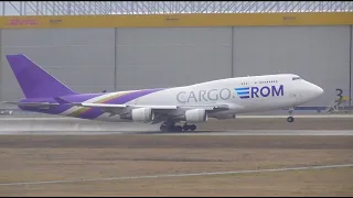 ROM Cargo 747, Silk Way 777 and more! | Planespotting at Leipzig / Halle Airport | 02.02.2024