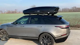 Thule Motion XT XL roof box on Land Rover Velar