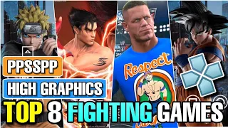 Top 8 Fighting Games For PSP 2023 || Best Games For PPSSPP