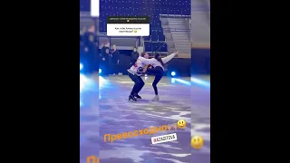 Olympic champions Alina Zagitova & Dmitry Solovyov showing top-class skating skills :)