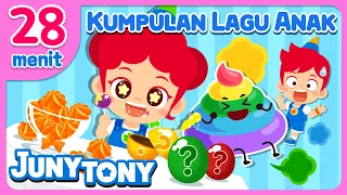 😆💖 Makan Permen Warna-Warni, Pup Pelangi dan Lainnya | Lagu Anak Anak | JunyTony Bahasa Indonesia