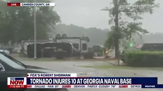 Tornado strikes Georgia naval base, injures 10 | LiveNOW from FOX