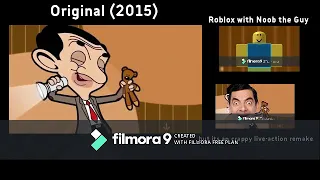 mr. bean intro comparison. (original (2015 and 2002) and Noob the Guy and Mr. Bean but its an crappy