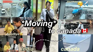 My journey from India to Canada🇨🇦|Moving vlog