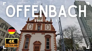 Offenbach am Main, Germany D E - 4K - Walking Tour - March 2024